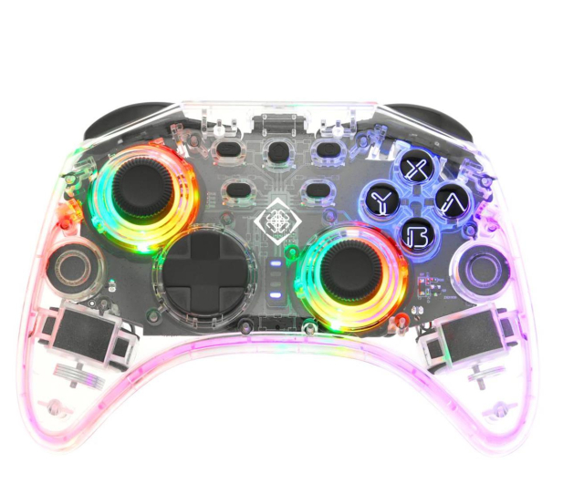 Deltaco Pad bezprzewodowy transparentny RGB Switch/PC/Android - 1164193 - zdjęcie 5